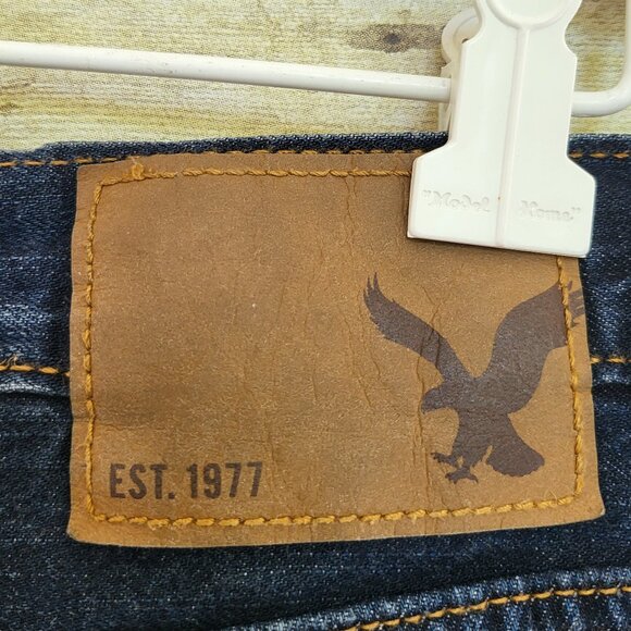 Men's American Eagle Slim Straight Jeans 32 X34 - Good Used Condition - Picture 4 of 8